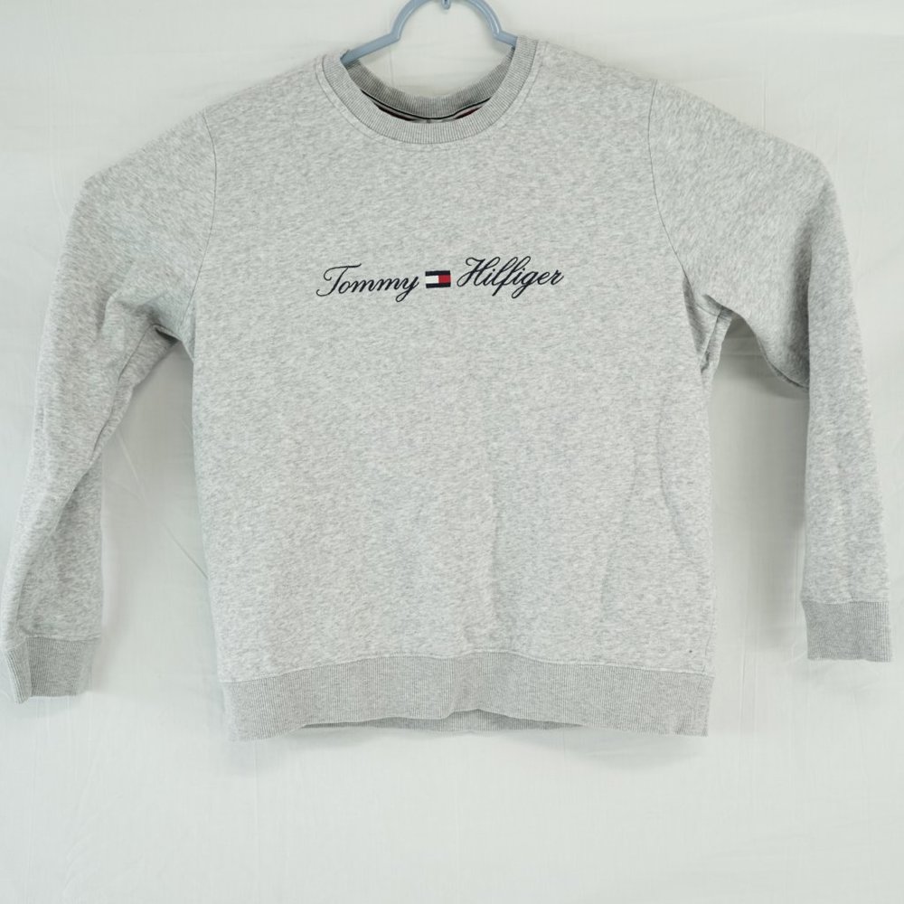 Vintage Tommy Hilfiger Cursive Name Sweatshirt Mens Sz L